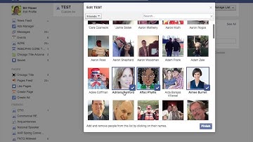 Facebook Custom Friend Lists Part 1