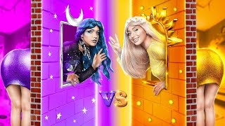 Day Girl Vs Night Girl! One Colored House Challenge!