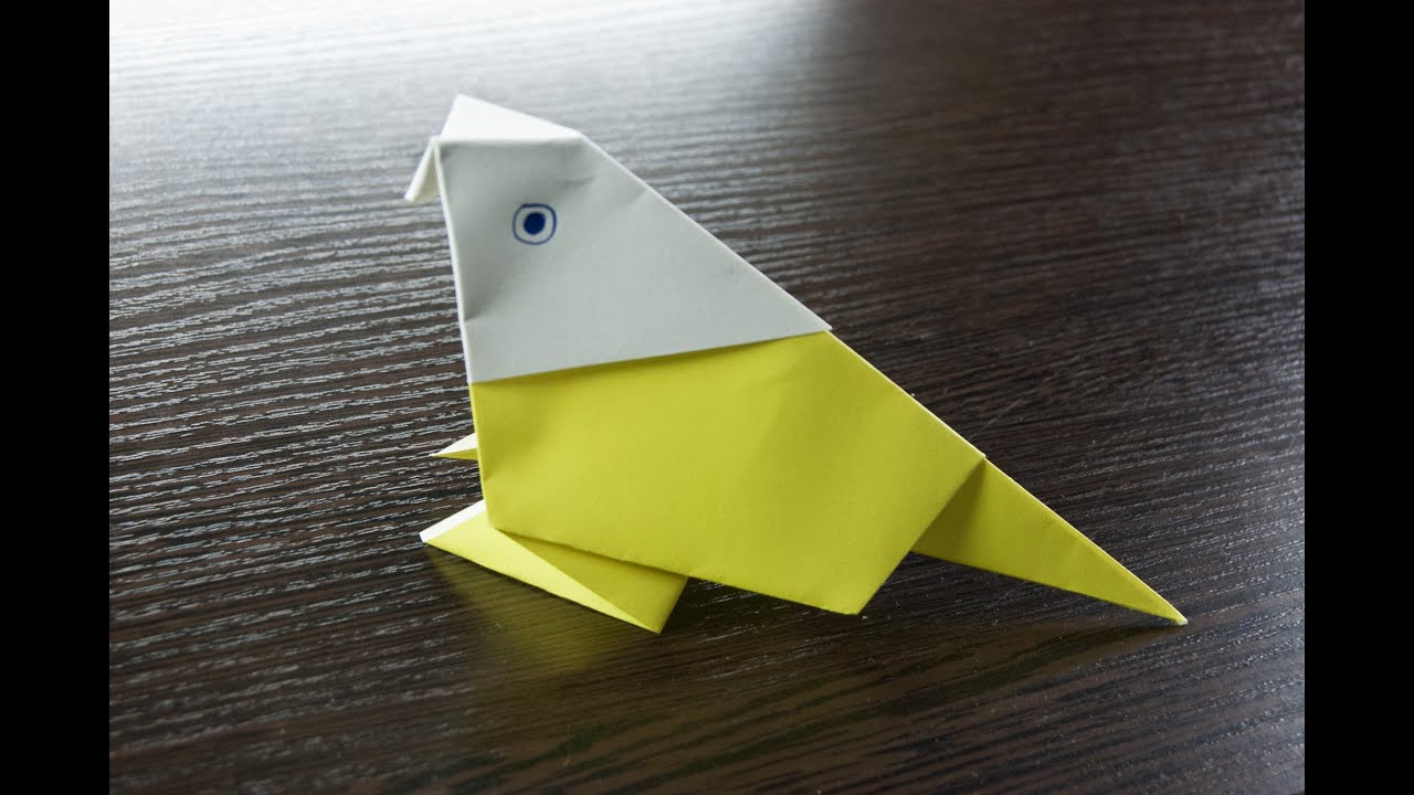 cómo hacer un pájaro de papel origami YouTube