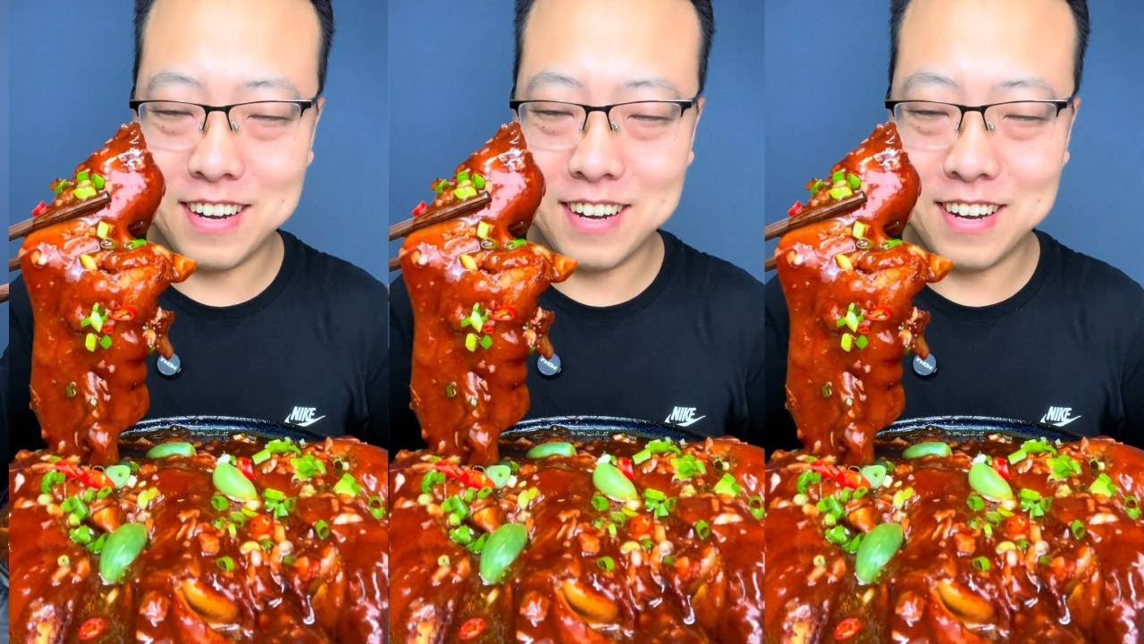 沉浸式吃酱香猪蹄，一口下去满嘴流油，酱香入味软糯顺滑【骆驼爱吃鱼】