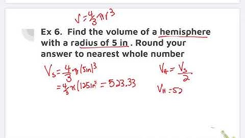 Geometry: 9.6 surface area and volume of spheres part 2