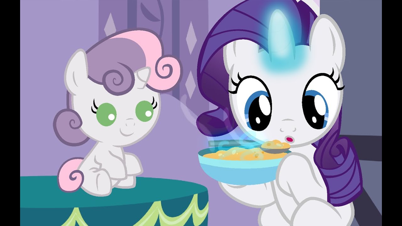 "Spoonfeeding Sweetie Belle" MLP Baby Comic Reading - YouTube