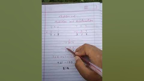 Class 5    Maths  Chapter 2 (Addition and Subtraction)
