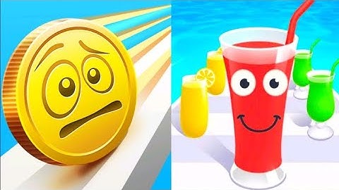 Coins Run Vs Juice Run All Levels Gameplay - Android iOS walkthrough Videos