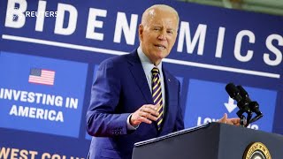 Biden bets on economic gains as inflation lingers