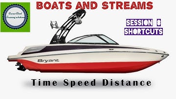(Session 8) Boats and Streams | boats and streams | Aptitude shortcuts | boat and stream tricks