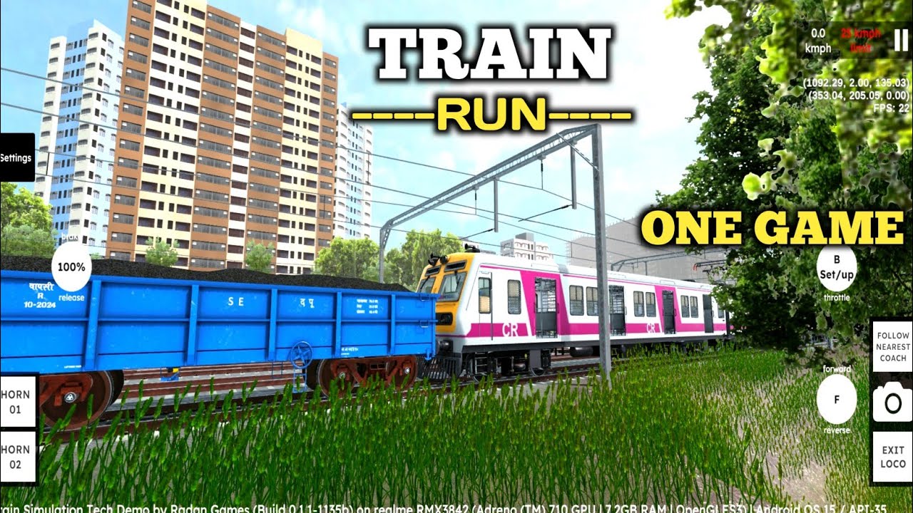 🚂CR EMU Local Train Copling in Devya JN/RG TRAIN TECH DEMO