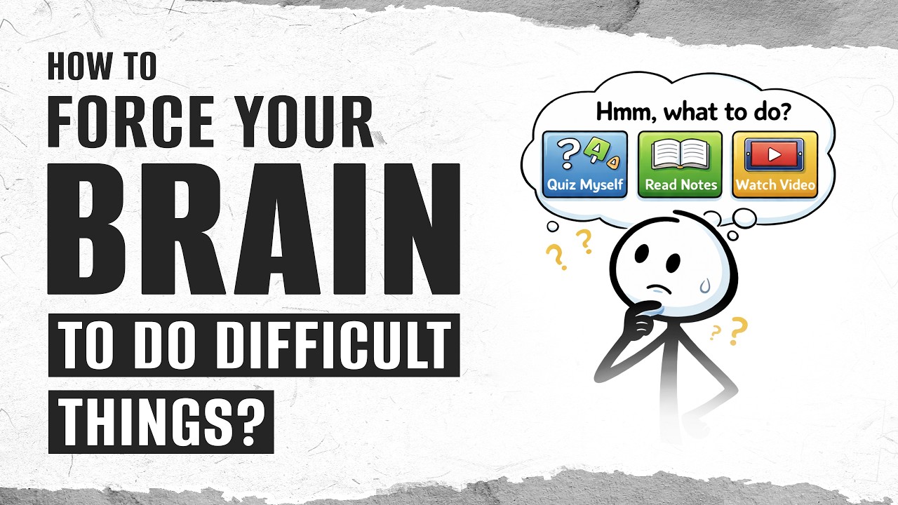 How to FORCE your Brain to do DIFFICULT Things | You're not LAZY: Build ...