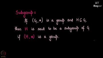Subgroup  Defintion and examples
