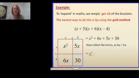 Maths GCSE Expanding triple brackets JW