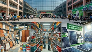 YiWu Futian Market: Construction and Building Materials, Hardware tools and Solar panels 