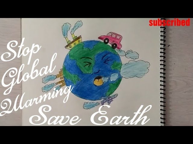 How to draw Save Earth drawing for kids || Stop Global Warming || Stop Air Pollution || drawing || How to draw Save Earth drawing for kids || Stop Global Warming || Stop Air Pollution || drawing || #1