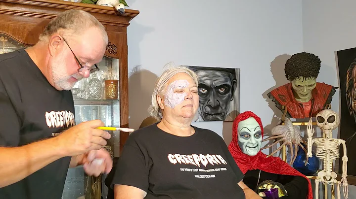 Asylum house zombie make up demo