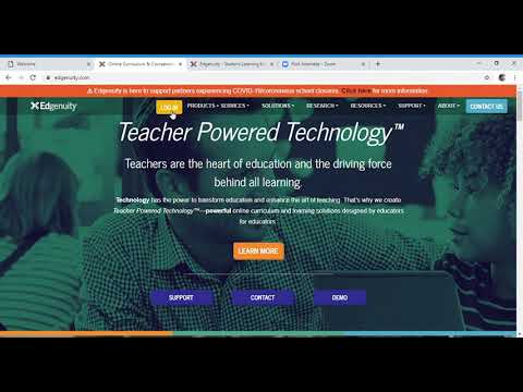 CCMS How to Login to Edgenuity (Website login)