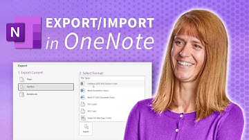 How to Export and Import Sections or the Entire Notebook in OneNote
