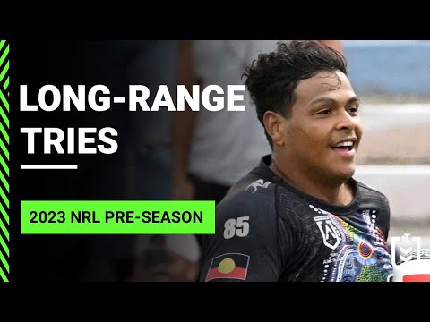 Long-range tries from the 2023 NRL pre-season | Match Highlights