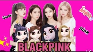 Black pink And my talking angela full makeover see  Beauty