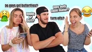 ASKING MY LIL BRO QUESTIONS GIRLS ARE TOO AFRAID TO ASK GUYS! | Syd and Ell