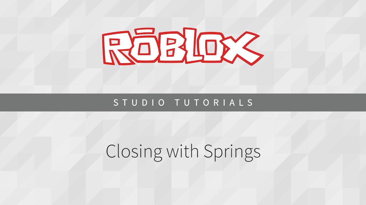 Making A Door Closing With Springs Youtube - lift doors closing voice roblox