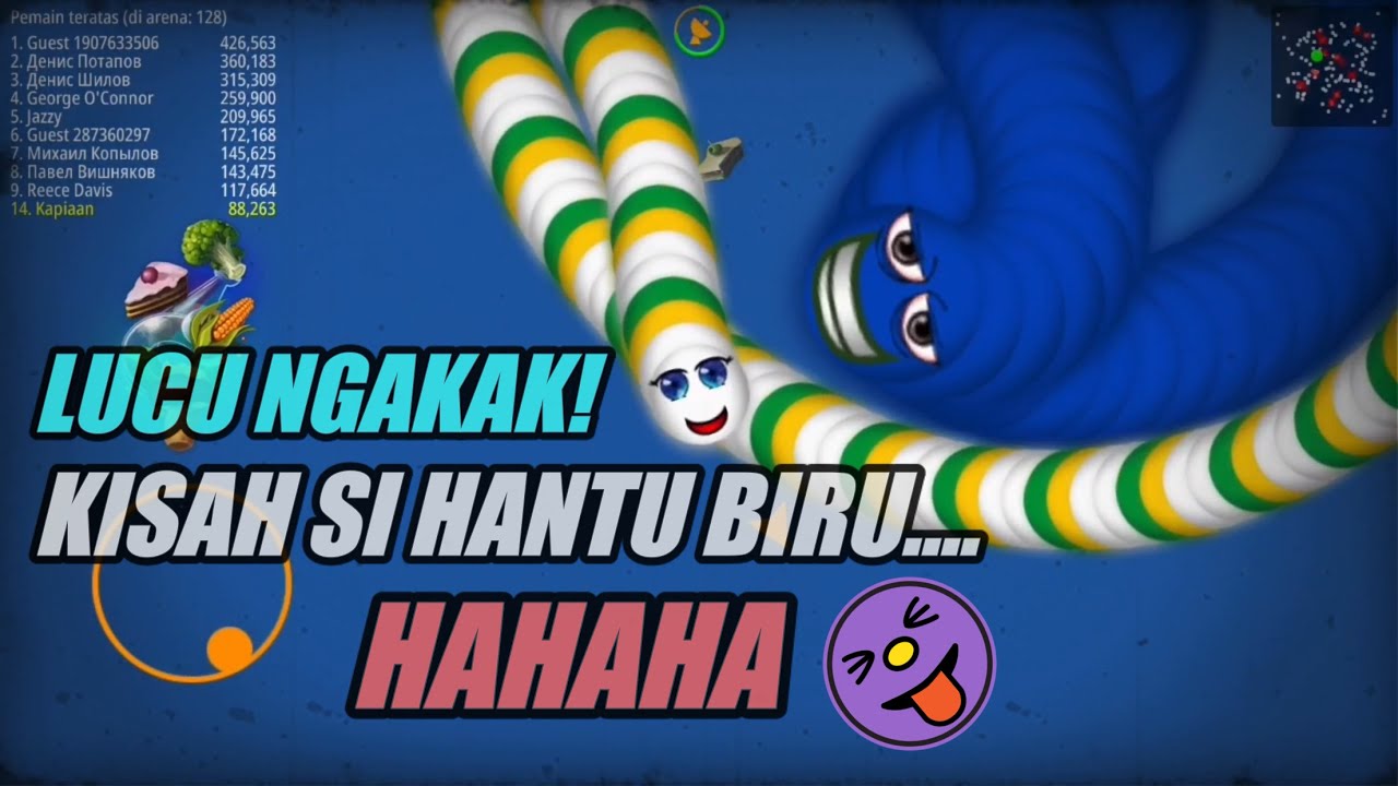 VIDEO KARTUN  LUCU BIKIN  NGAKAK  KISAH CACING SI HANTU  BIRU 