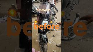 Honda cb350 bs6#trending #shotrs #video #air flight guard fitting#big size visor fitting