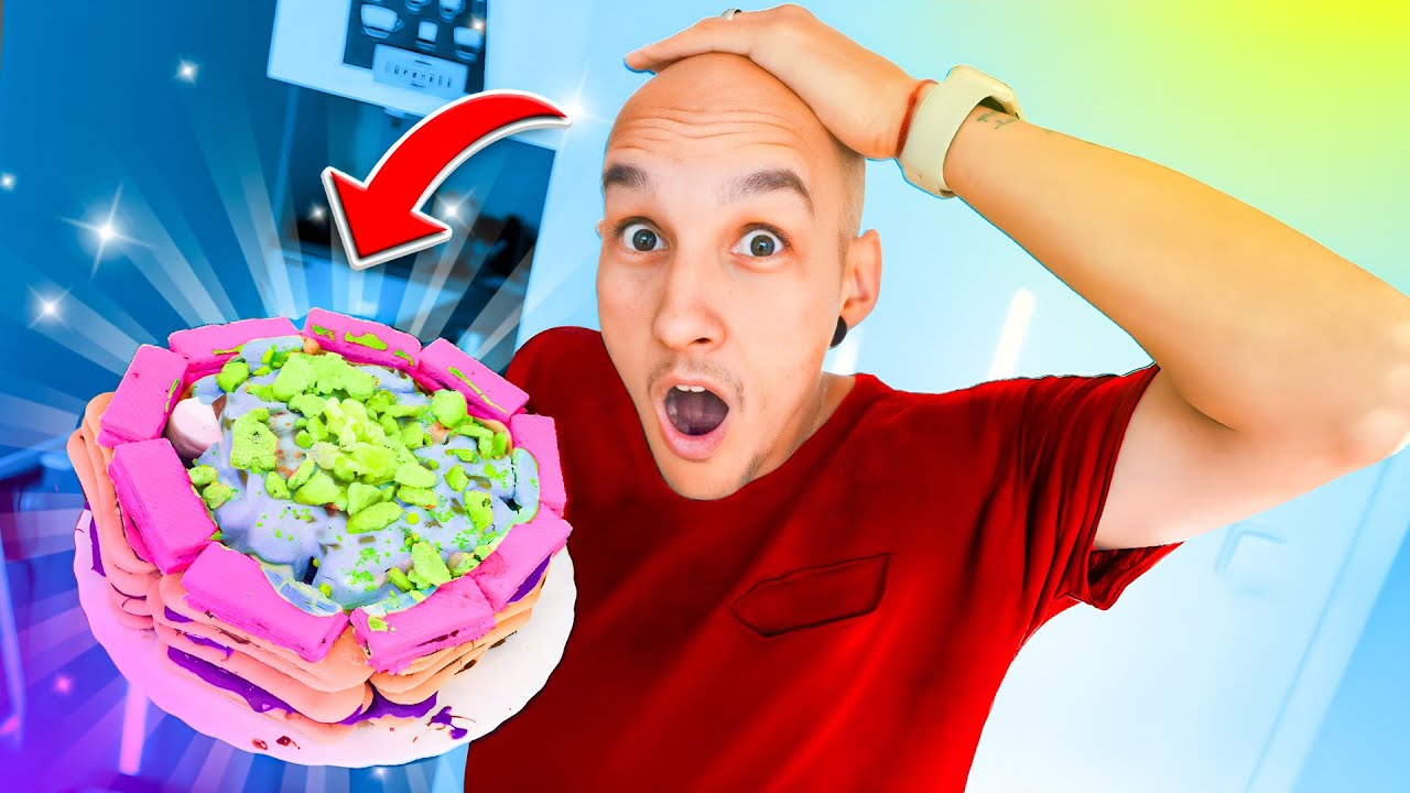 Udělali jsme ten NEJSLADŠÍ DORT na světě pouze z BONBÓNŮ a SLADKOSTÍ!