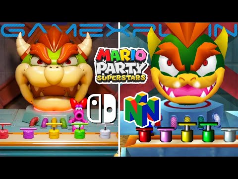 Mario Party Superstars Graphics Comparison (Switch vs. N64)