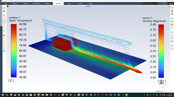 Ansys Fluent Tutorial | Electronics Cooling Using a Heat Sink