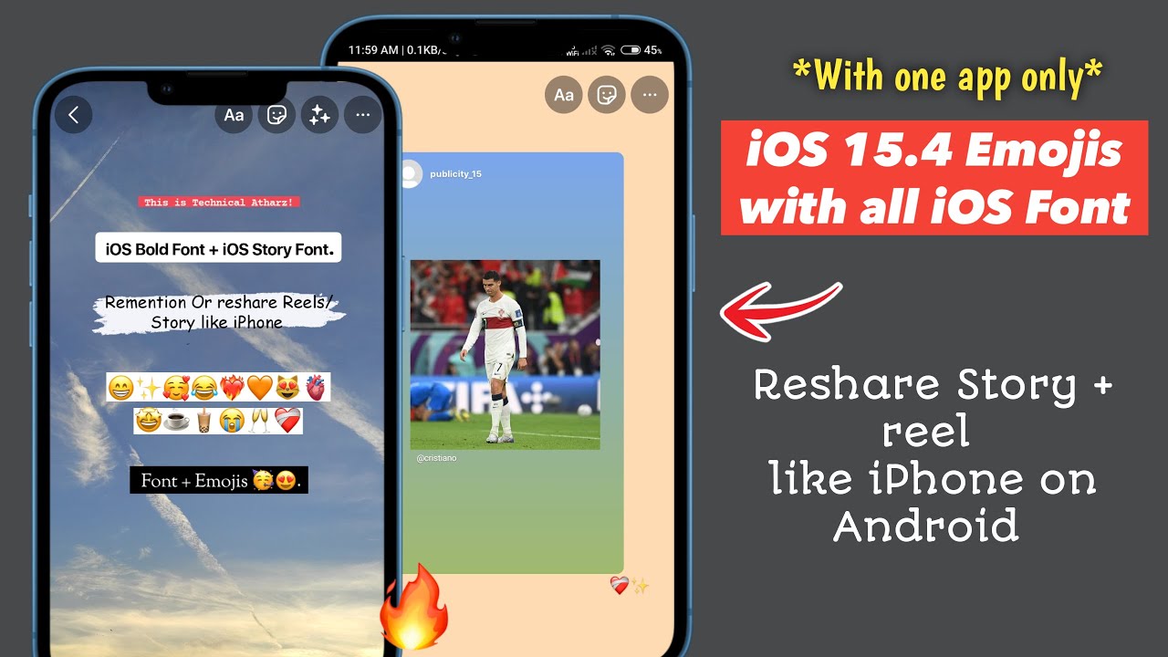 Full iOS Instagram on Android | iOS Font + Emojis + Round Edge Story ...