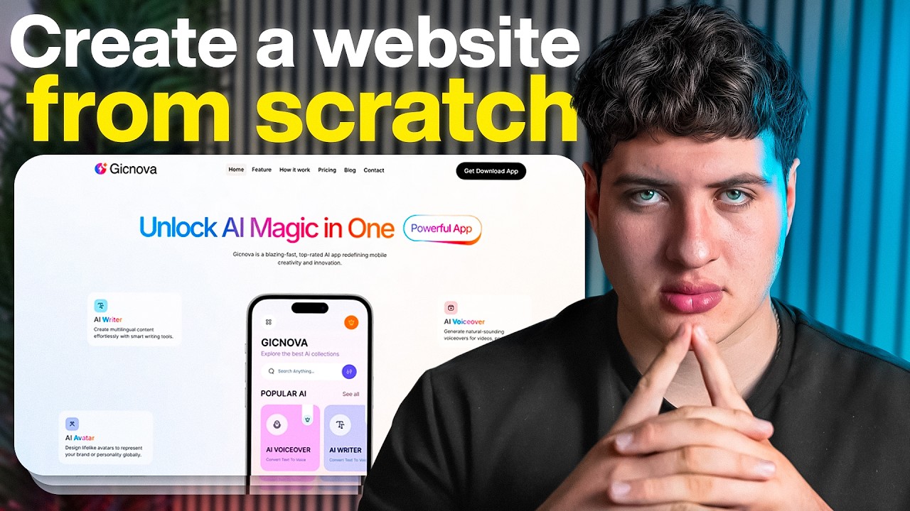 How to build a Website from 0 in less than 10 Minutes ( Using AI ...