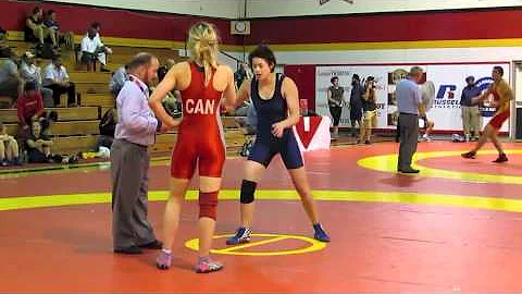 2012 FISU Trials: 59 kg Kathleen Kent vs Natasha C...
