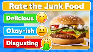 Junk Food Tier List Challenge | Rank the Junk Food 🍔🍕🍟 Daily Quiz