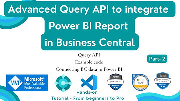 query api power bi integration in business central | connect business central data in power bi | tre