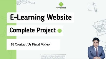 Build website project e learning | php project | web development projects | Part 18 Contact Us
