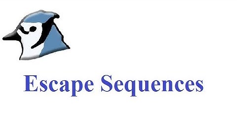 How to use Escape Sequences in Java आपका कंप्यूटर दोस्त.