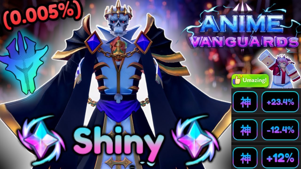 Luckiest Video Ever... | Obtaining 0.005% *Shiny* Ainz In Anime Vanguards! (Roblox)