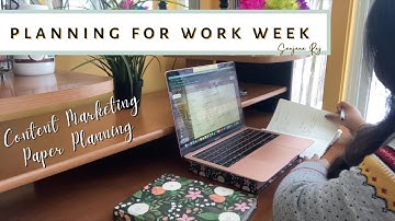 How I Plan My Work Week | Sanjana Raj