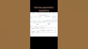Derive Parametric Equations for Projectile Motion