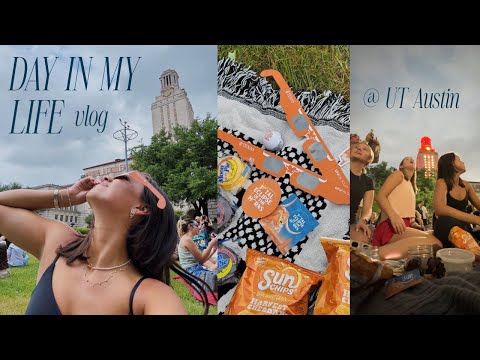 TOTAL SOLAR ECLIPSE day in my life vlog @ UT Austin