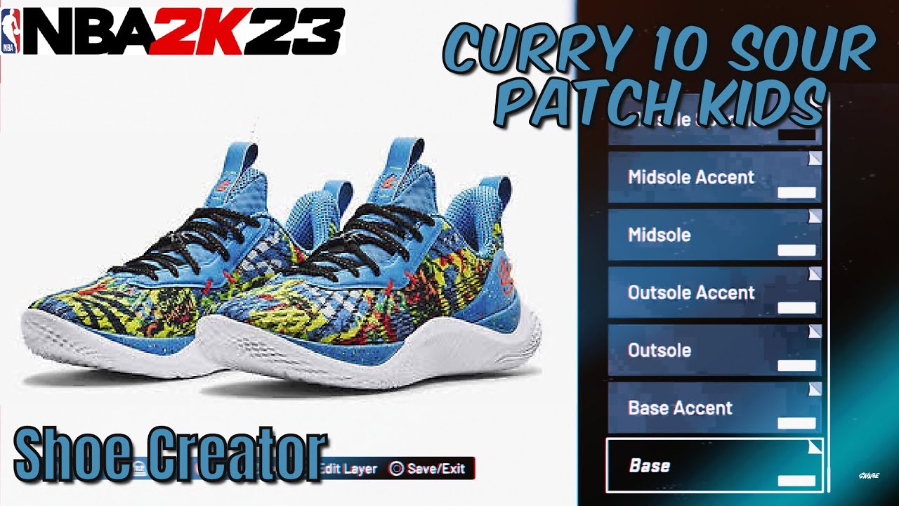 How To MAKE Under Armour Curry 10 "Sour Patch Kids" In NBA 2k23 Shoe