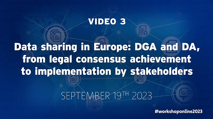 Data sharing in Europe: DGA and DA [VIDEO 3] #DÉBATPUBLIC