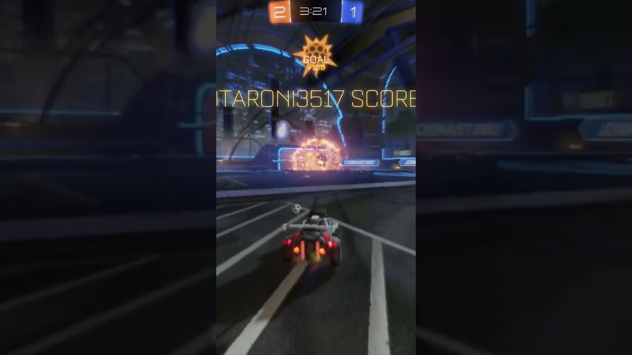 rocket league 7 flip reset into goal! 