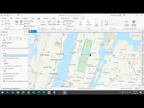 ArcGIS Pro English 6:  Analysis by Creating a Buffer at a Certain Distance. 
