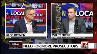 Wake County DA-Elect highlights need for more prosecutors. -CBS17