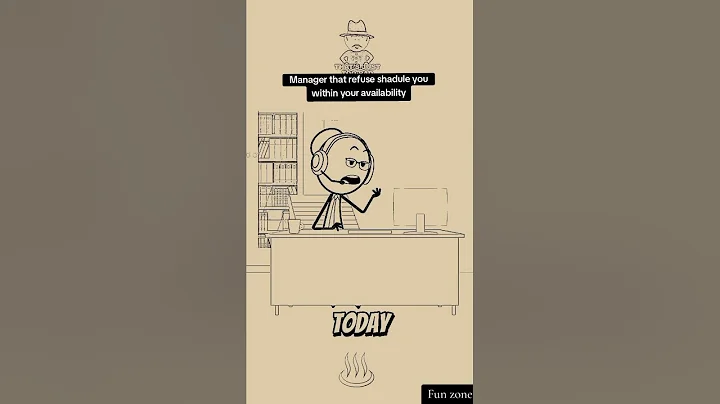 Manager that refuse shadule you within your availability ! #worklife #animationmeme #usa
