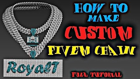 How To Make A Custom FiveM Chain with Blender and 3DS Max | FULL TUTORIAL