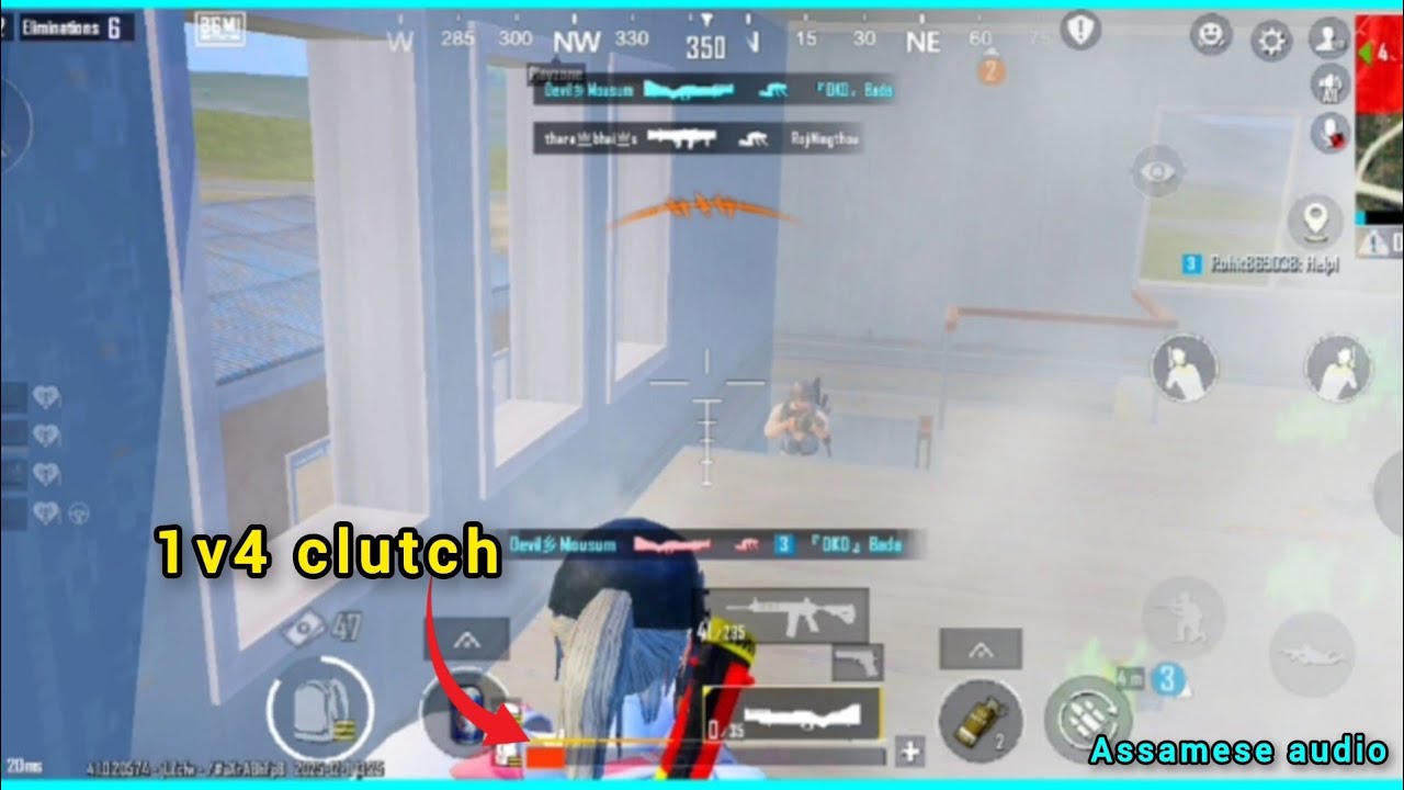 “15 Finishes 🔥 1v4 Clutch 😱 | Rush Gameplay → WWCD 🏆 | Assamese Audio”