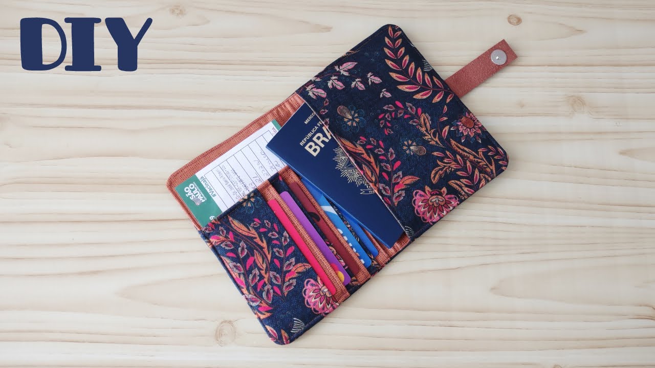 Porta passaporte passo a passo / DIY passport holder