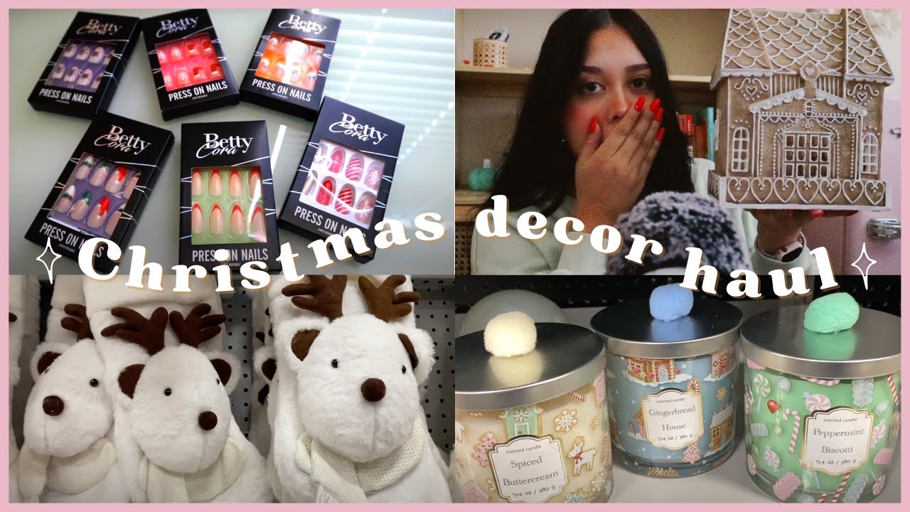ASMR VLOG | ✿ CHRISTMAS DECOR HAUL + SHOPPING VLOG 🎄 ( + Betty Cora unboxing)