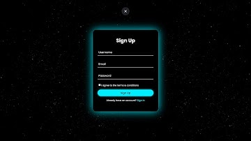 How to Design a Neon-Themed Login/Signup Form!